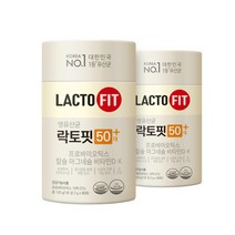 [종근당건강] 락토핏 50대+ 2통(2개월분) 장+뼈+근육건강
