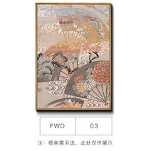 일식당 벽화 액자 그림 꽃무늬 장식 소품 벽 초밥 선 다코야끼 술집 선물 6, 3.5cm 빈티지 골드, FWD-03