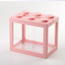 마리모 베타 DIY 미니 어항 대형 12x8x10.5cm 파는곳 밥 키우기 모스볼 애완식물 번식, 3레고어항대형-블랙