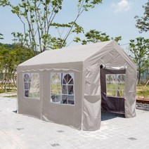 DZB 쉘터 캐노피 천막 4X6 프레임+지붕+벽면 4면 텐트, ST모기풀 4X6, 와인