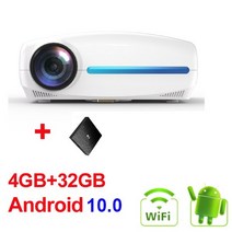 WZATCO C2 1920*1080P 풀 HD 200 인치 AC3 4D 키스톤 LED 프로젝터 안 드 로이드 10.0 Wifi 휴대용 4K 홈 시어터 비머 Proyector, CHINA|C2W add OS 32G