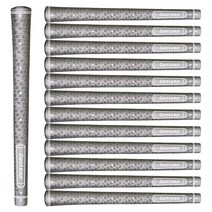 Geoleap Glory-M 골프 그립 13개 세트 - 메모리 포인트로 손 배치 미끄럼 방지 골프 클럽 그립 표준/중간 사이즈 7가지 색상 가능... (표준 그레이)