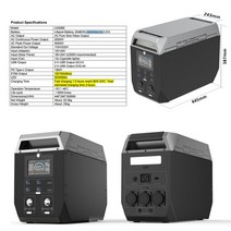 태양광발전기 가정용태양광 휴대용 발전소 태양광 외부 220V 에너지 저장 야외 캠핑 2000W 500W, 16.2000W - EU