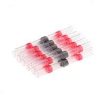 Electpick 50/30/10/5pcs 열 수축 솔더 씰 와이어 커넥터 방수 슬리브 전기 절연 버트 스플 라이스, 04 Red _ 03 50pcs