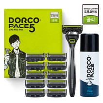 [도루코] 페이스5 면도기+면도날+쉐이빙폼(총11입), 단품