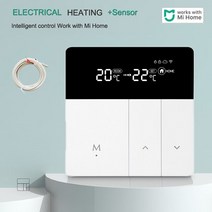 전기장판온도조절기MIJIA 스마트 와이파이 온도 조절기 물 전기 바닥 가스 보일러 난방 제어 MI Home APP, 한개옵션1