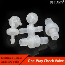 체크 밸브 역류방지 스윙 볼 1pcs 34681012mm 플라스틱 편도 역류 방지 탑 연료 가스 액체 오존 방지 물 정지 용 인라인 유체, 투명-8mm