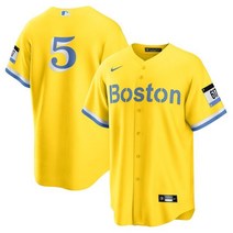 [해외] 나이키 저지 유니폼 MLB Enrique Hernandez 보스턴 레드삭스 시티 커넥트 플레이어 저지 골드/라이트블루 792028