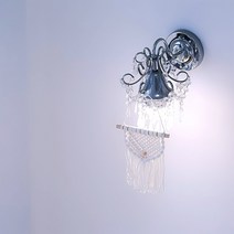 가배리본 쁘띠 월행잉 마크라메장식_DIYSET 손뜨개 드림캐쳐 만들기 재료 [레시피포함 동영상], 화이트