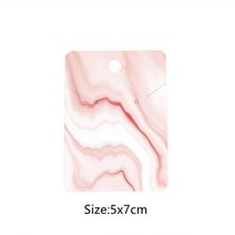 보관함 보석함 단상자 틴케이스 자개 원목 시계 주얼리 악세사리 대리석 귀걸이 보석 디스플레이 카드 골판지 판지 50 개 목걸이 스탠드 포장 용품 소기업용 도매, 2 Red