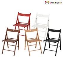 IKEA TERJE 원목 접이식 의자, 블랙, 1개