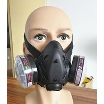 방독마스크 방독면마스크 화재방독면 new jiean9578 반 얼굴 가스 마스크 안경 화학 먼지 마스크 필터 페인팅 스프레이 용접 용 호흡 호흡기, 없음