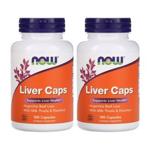 나우푸드 리버캡 Liver Health 100캡슐 밀크씨슬 오갈피나무 2개