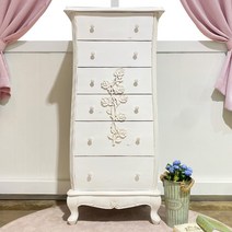 엔틱가구 메디슨 카운티 화이트빈티지 6단서랍장, 단품, 상세 설명 참조