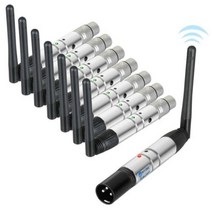 DMX512 DFI DJ 무선 수신기 송신기 24G LED 무대 조명 파 이동 헤드 빔 4, 1 Transmitter+AU Plug