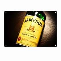 Irish Whiskey Metal Tin Sign Club Pub Bar Casino Decorative Plate Ice Cold Beer Poste [B00049284], 12-L 20x30cm-49284