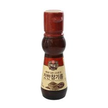 CJ백설 진한참기름110ml 백설 참기름 들기름 기름, 본품