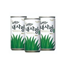 웅진 내사랑 알로에 캔음료 음료수, 60캔