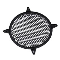 클락슨 681012 인치 확성기 보호 메쉬 커버 네트 자동차 스피커 파워 앰프 장식 서클 유닛 네트 사운드 박스 그릴, 검정-10인치