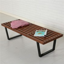 웨이팅 벤치 방수 야외 대기 사우나 탈의실 원목 의자, 4.브라운 122cm