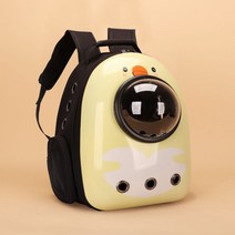 강아지 산책 가방 애견 케이지 이동가방 이동장 크로스백 힙색 백팩 포대기 슬링백, 사이드 도어, 옐로우