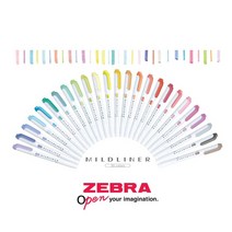 제브라 ZEBRA 마일드라이너 파스텔톤 트윈 형광펜 25색 낱개 전구성, 스모크블루, 1개