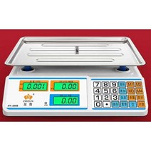 정밀 저울 전자 상업용 계량 야채 과일 판매, 3.30kg 계수 LCD 오목판 추천모델