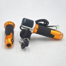 전동스쿠터 스로틀 소형전기차 24V 36V 48V eBike 가속기 LCD 디스플레이 표시기/ON-OFF 전기 자전거/자전거/스쿠터 용 키 잠금 장치, [10] 36V gold, 한개옵션1