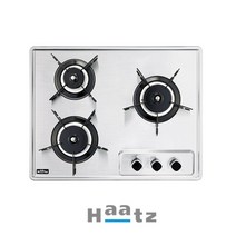 하츠 GC-3608SDBH 3구 빌트인 가스레인지 건전지형 독립형그레이트 도시가스(LNG)