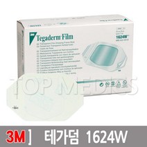3M 테가덤 1624W 6cm x 7cm 25장 드레싱 방수밴드, 1개