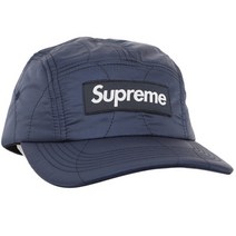 [슈프림] FW22H89 BLUE 퀼티드 나이너 캠프 캡