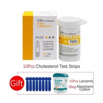 BeneCheck 혈당 및 요산 측정기 가정용 키트 통풍 장치 스트립 3in 1, [05] 10Strips cholesterol, 05 10Strips cholesterol