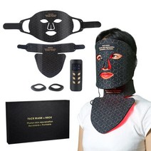 LED마스크 LED재생레이저 피부관리기 2023 실리콘 LED 마스크 얼굴 미용 페이셜 테라피 적색광 목 피부 관리 적외선 장치, 8.Facemask and Neck - Eu 플러그, 2.Facemask - Eu 플러그