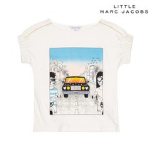 리틀 마크제이콥스 화이트 숄더 밴딩 반팔티 W15255-117