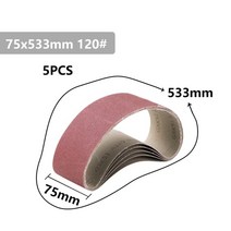 샌더기 벨트 샌더 사포 롤 cmcp 5pcs 샌딩 75 x 533mm 40 60 80 120, 5pcs 그릿 120, 5개