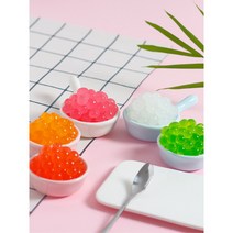 리우씨앤씨 과일맛 12종 팝핑보바 1.25kg 버블티 밀크티 펄 음료수 디저트 토핑, 풋사과 맛