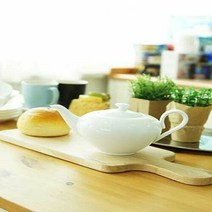 녹차용으로도 실용적인 좋은 퓨어화이트 홍차 티포트, 단일속성
