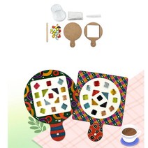 초등학생 미술활동 타일컵받침만들기 방문미술 복지프로그램 어린이만들기키트 방과후