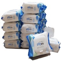 신생아 물티슈 깨끗하고 깔끔한 촉촉한 물티슈 100매 캡형 (10개 20개), 20개