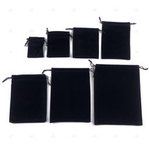 고급 파우치 무지 더스트백 벨벳 복 주머니 12x15cm