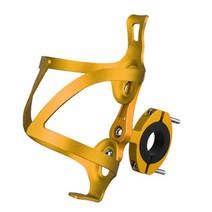 XIHAMA 자전거 물통거치대 알루미늄합금 자전거물병거치대 브라켓 오토바이 물병홀더 물통케이지, 물병 거치대 +밑받침, 골드