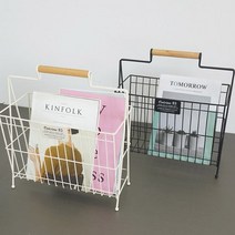 퀴진 잡지꽂이 2color 북타워 신문가판대 매장진열대, 블랙
