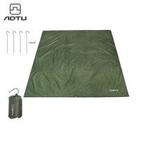 2 인 1 다기능 야외 접이식 매트리스 휴대용 피크닉 매트 모래 해변 담요 매트 방수 창, 초록, 220x240cm