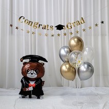 연지마켓 졸업 풍선 세트, 4-2.졸업풍선 학사모가랜드세트