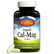 칼슨랩스 Carlson Labs 리퀴드 Cal-Mag 2:1 소프트젤, 100개입 × 1개