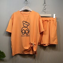 라임브릿지 베어 트레이닝 반바지 세트