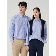 빈폴멘 남녀공용 코튼블렌드 스트라이프 셔츠 스카이 블루 BC3764C11Q 994093