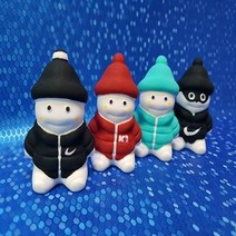 몰드몰 수제몰드 - 앉아있는 패딩지방이 ( 2D ) 지방이몰드 모자쓴지방이
