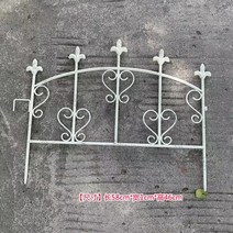담장휀스 녹슨 금속 오래된 울타리 팰리세이드 식물 격자형 정원 장벽, 04