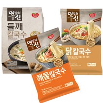 동원 면발의신 들깨 칼국수 해물 칼국수 닭 칼국수(3종), 1세트